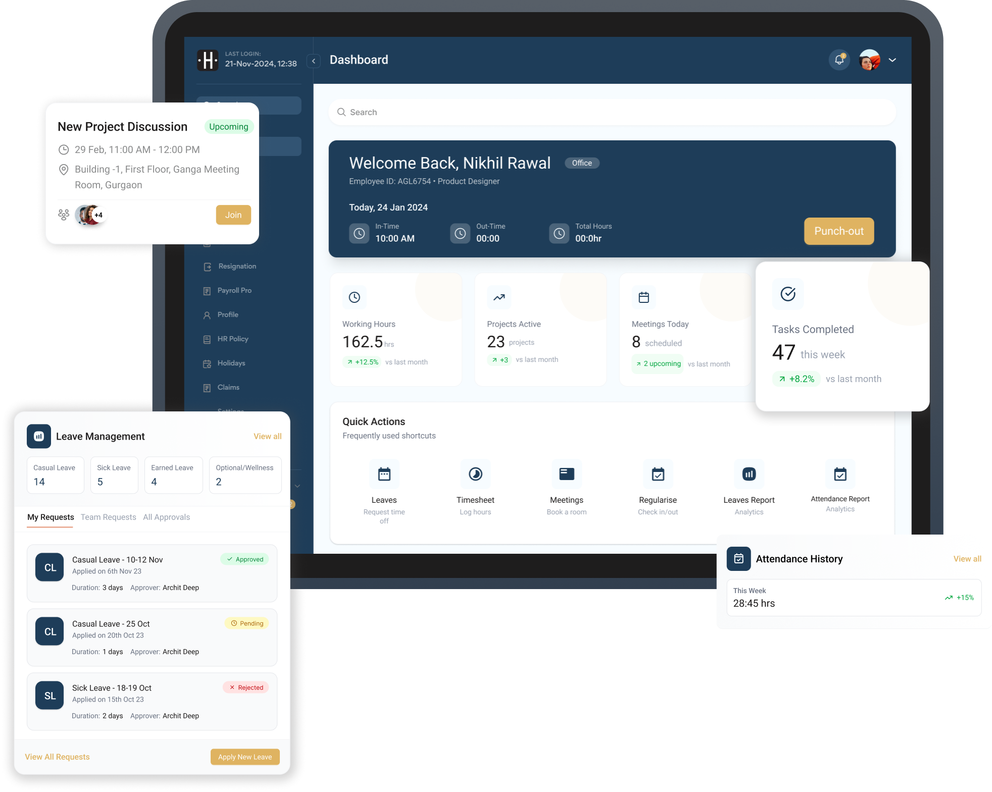 Enviro.H Dashboard Mockup